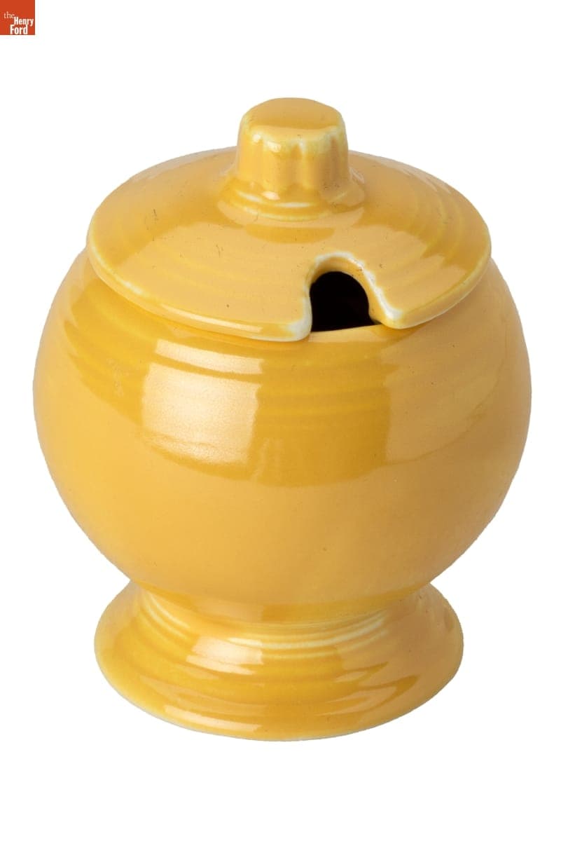 Fiesta Ware Mustard Pot, 1936-1946
