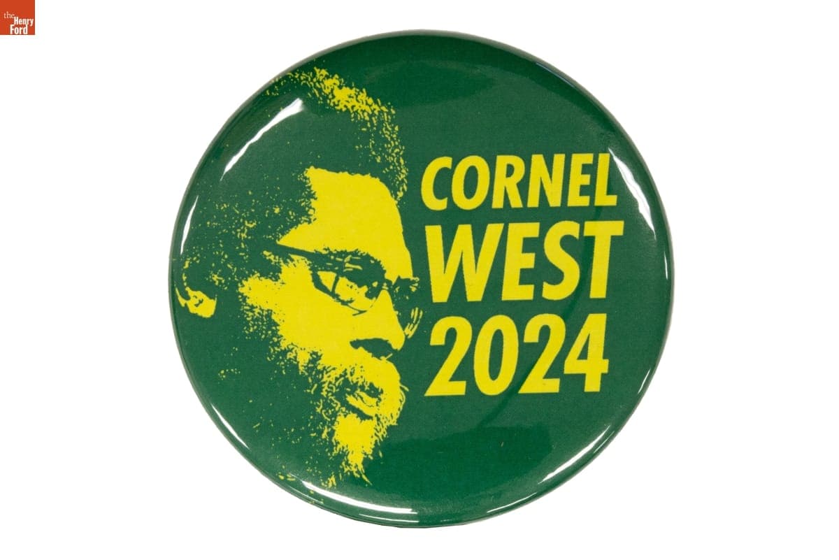 "Cornel West 2024" Campaign Button, 2024