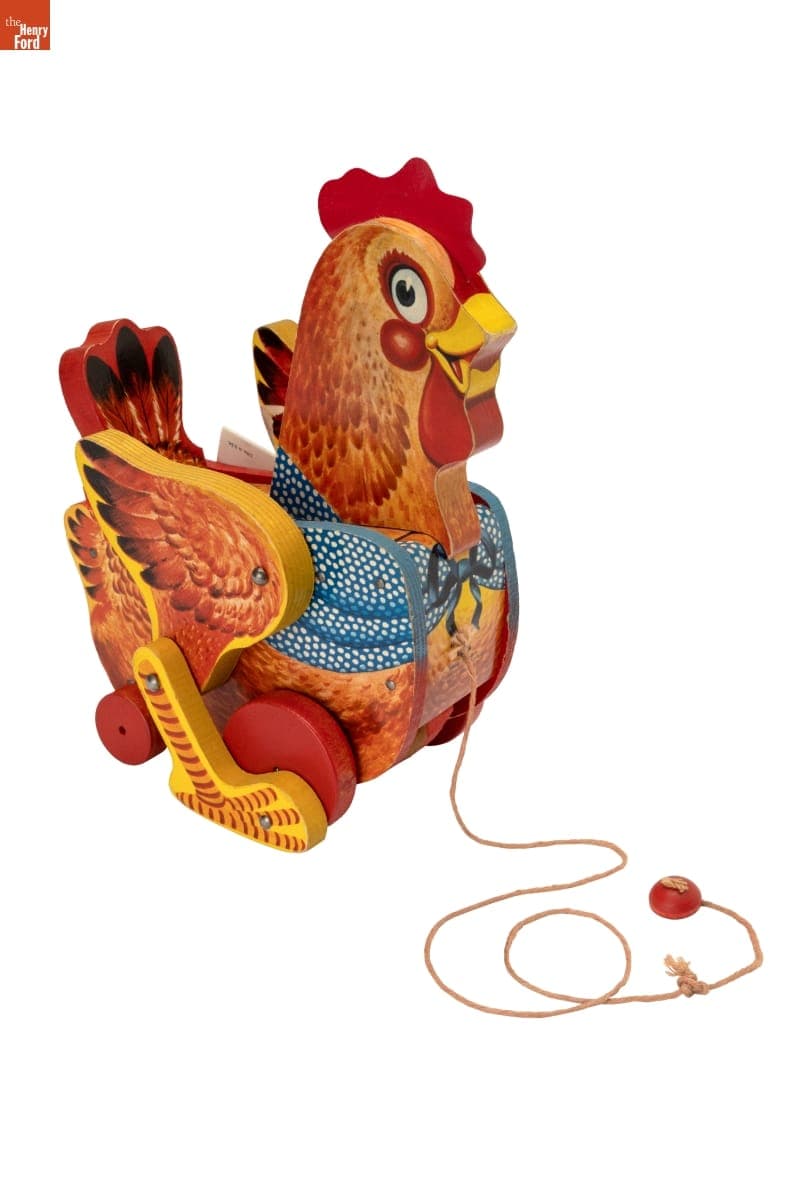 "The Cackling Red Hen" Pull Toy, 1954