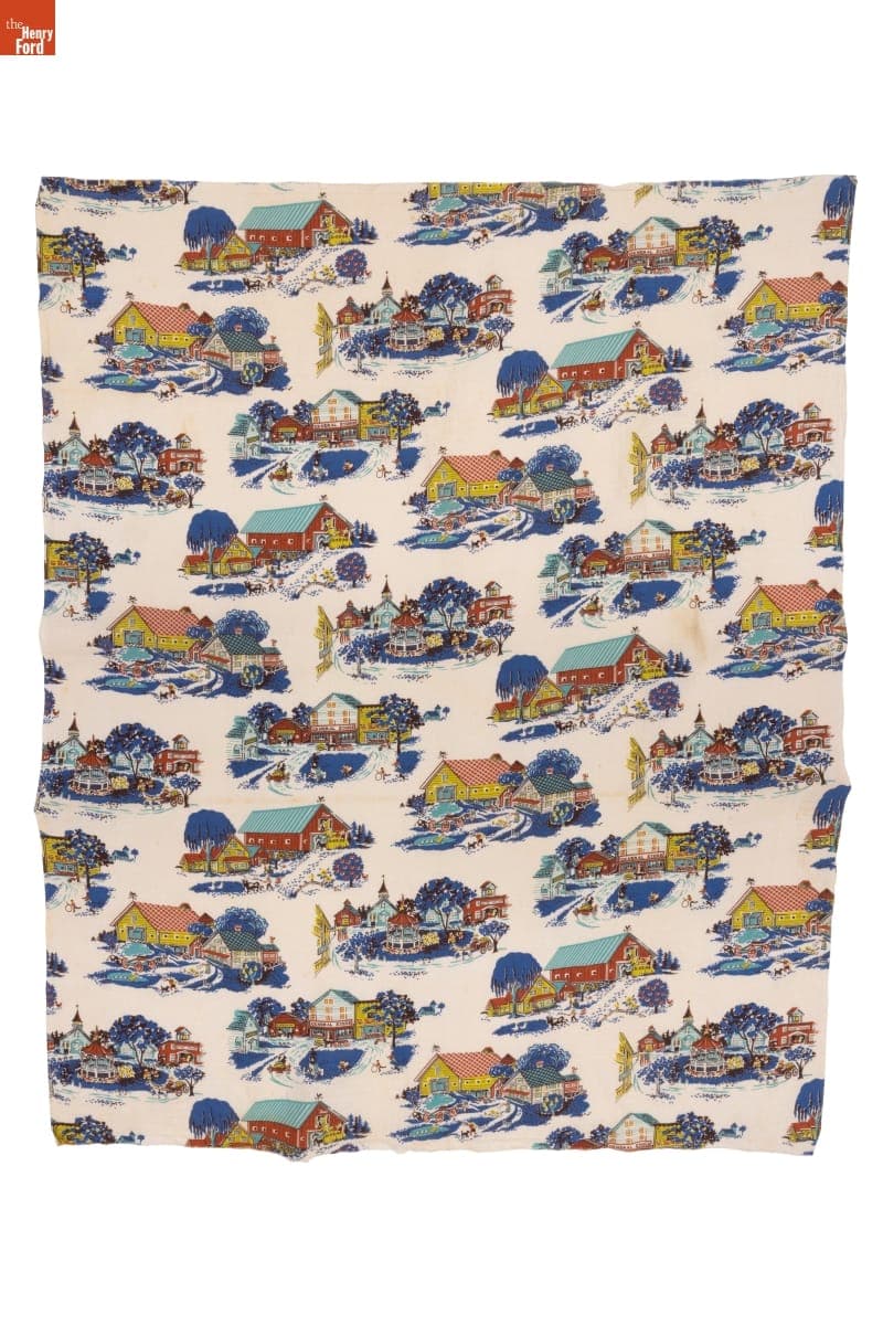 Printed Grain Sack, circa 1960