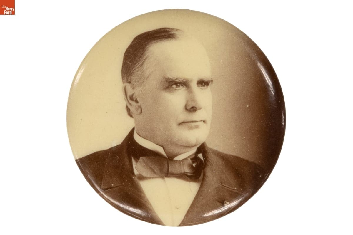 William McKinley Campaign Button, 1896-1900