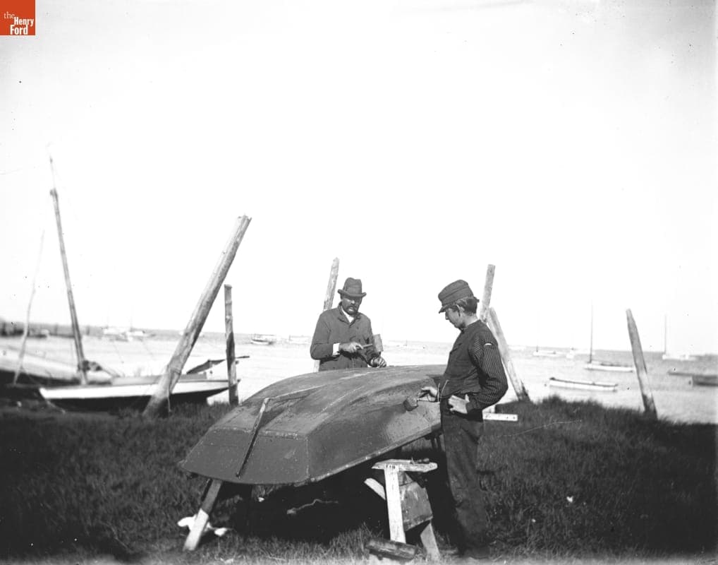 Painting Boat, Canarsie, Brooklyn, New York, 1890-1915