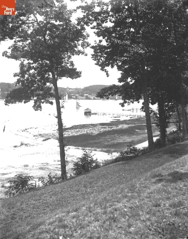Beach at Northport Yacht Club, Northport, New York, 1890-1915