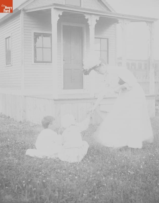 Mrs. Nellie E. C. Furman with Children, 1890-1915