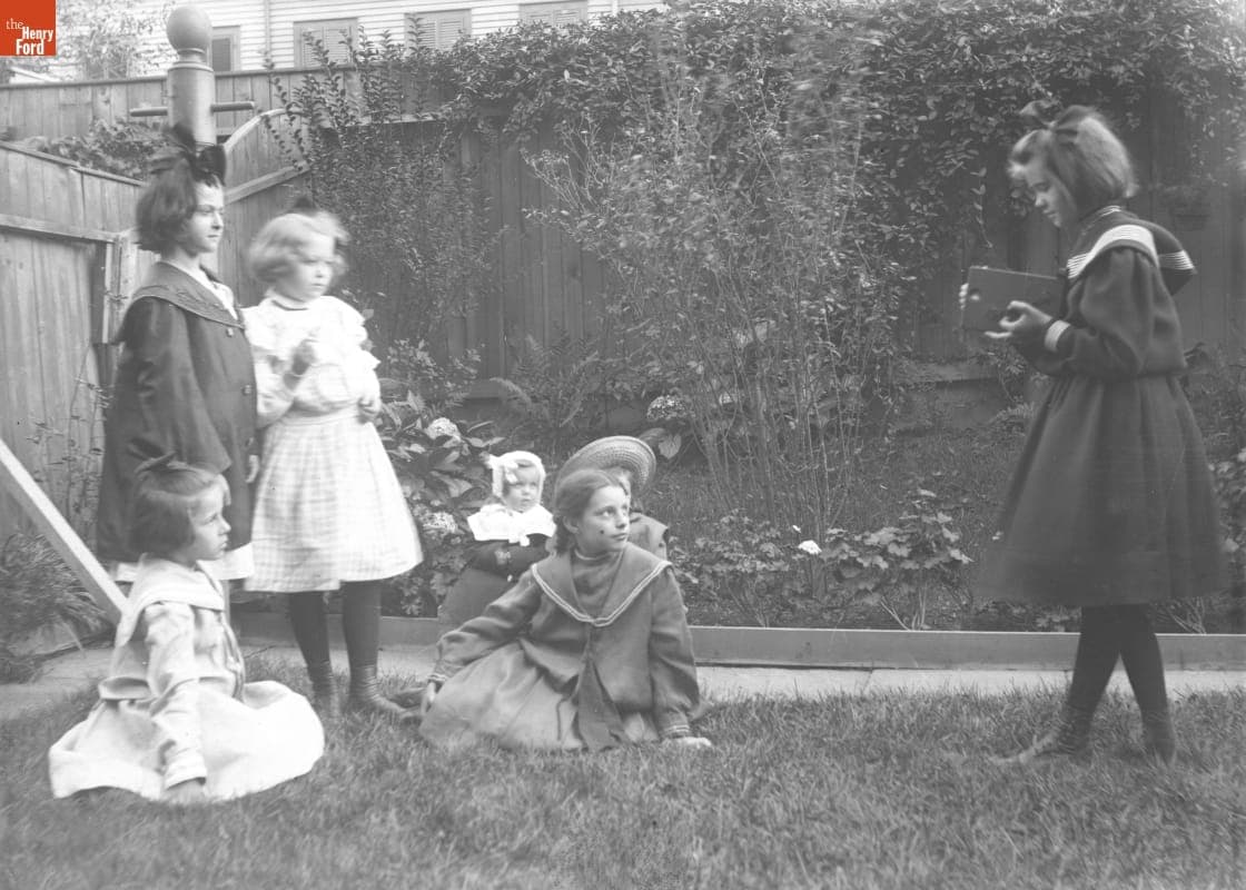Children in Our Garden, circa 1900