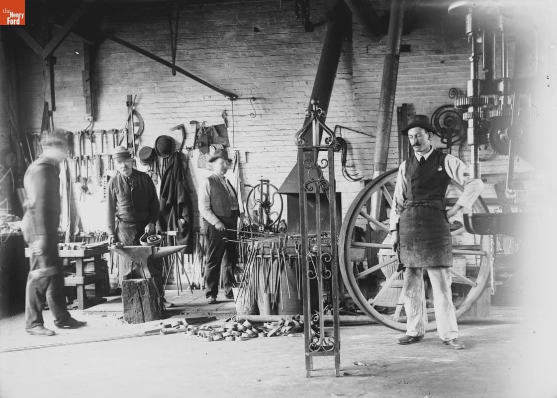 The Blacksmith Shop in Prospect Park, 1890-1915