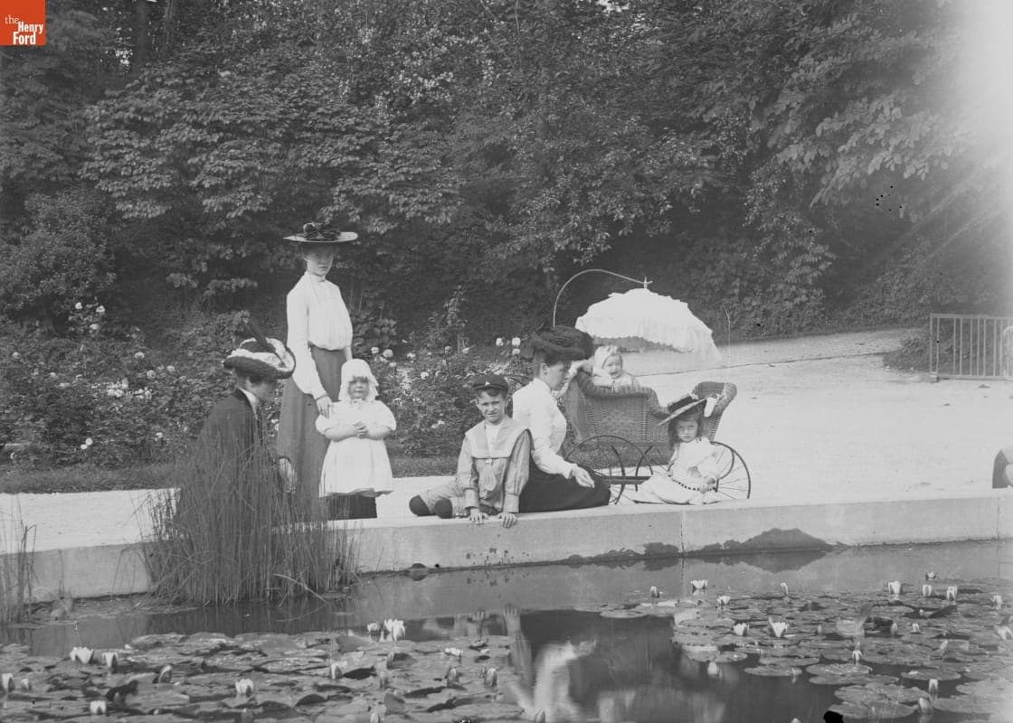 By the Lily Pond, Prospect Park, 1890-1915