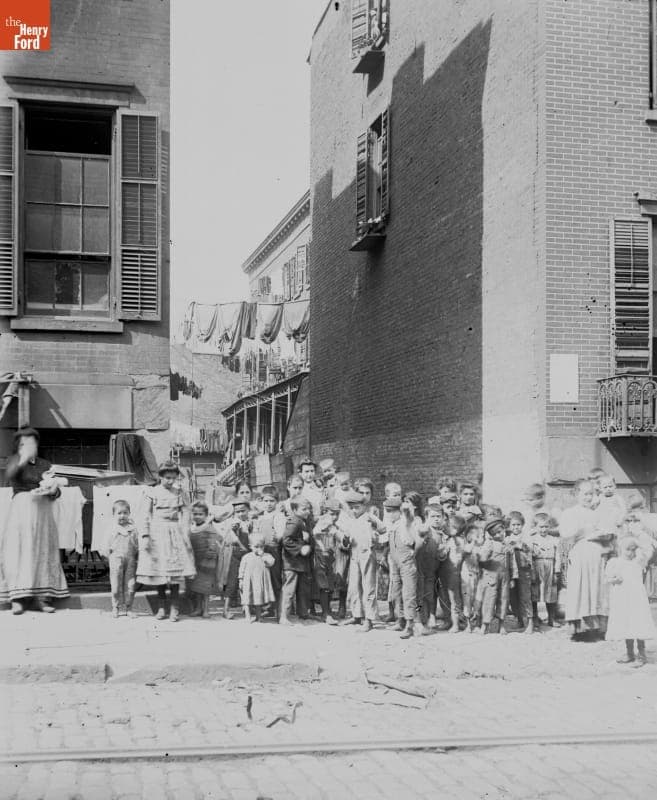 Under Brooklyn Bridge, Tenement Children, 1890-1915