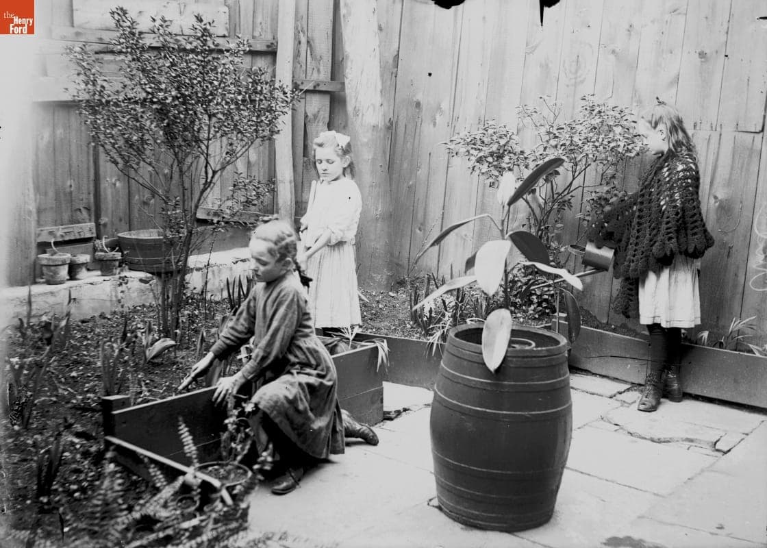 Baltic St. Settlement, Kindergarten Garden, 1890-1915