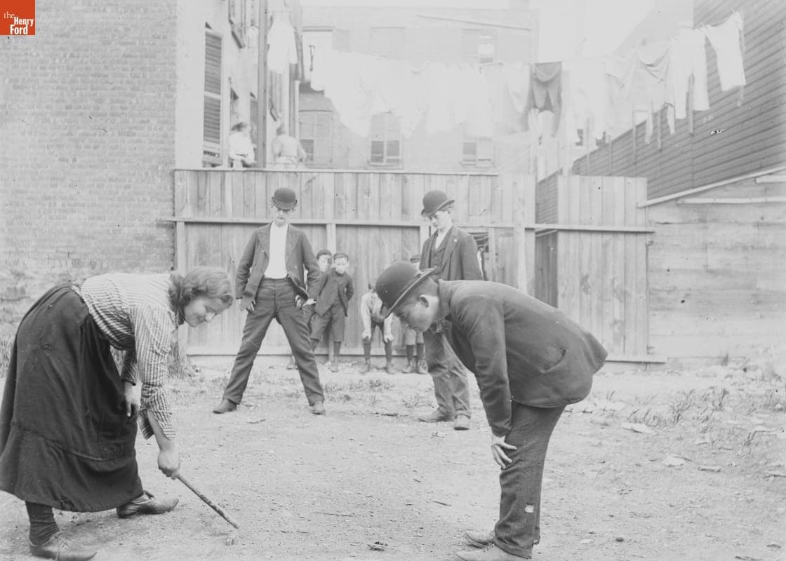 Tomboy of Darby Patch, Playing "Cat," 1890-1915