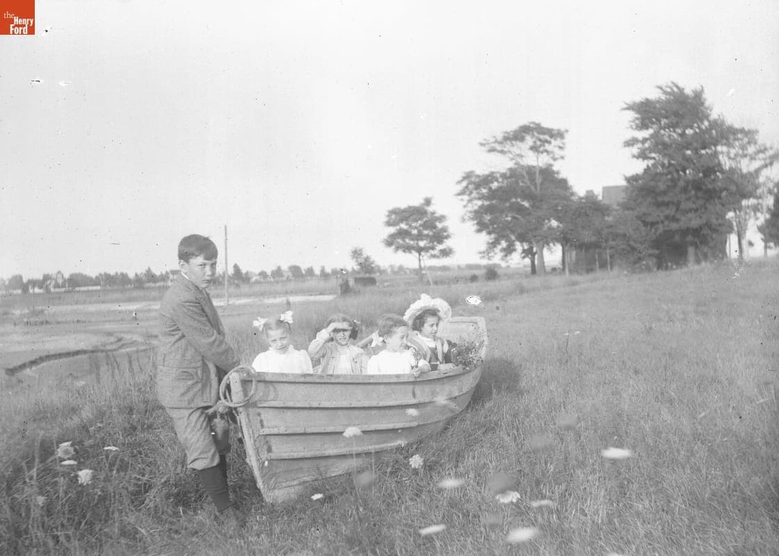 Crookhaven, Children in Boat, 1890-1915
