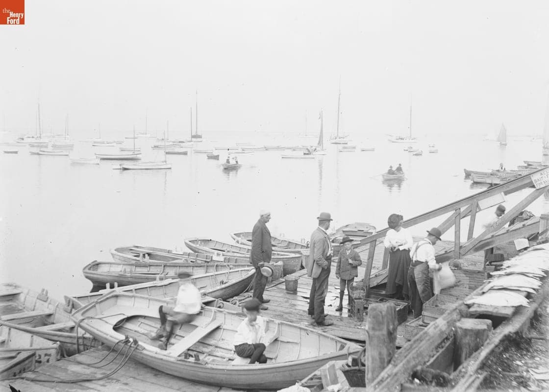 Canarsie, Fishing Party on Float, 1890-1915