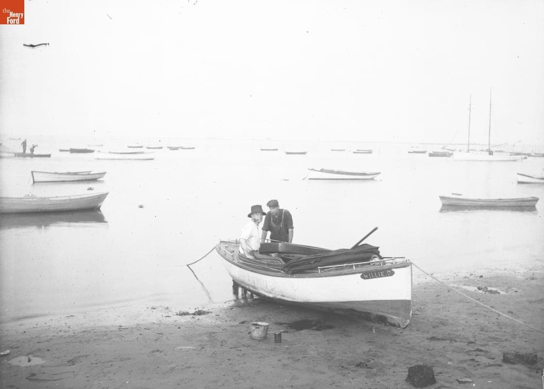 Canarsie, Fishing Party on Float, 1890-1915