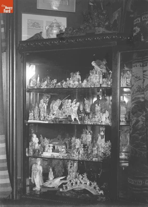 Antique Ivories in Cabinet (Desilver Collection), 1890-1915