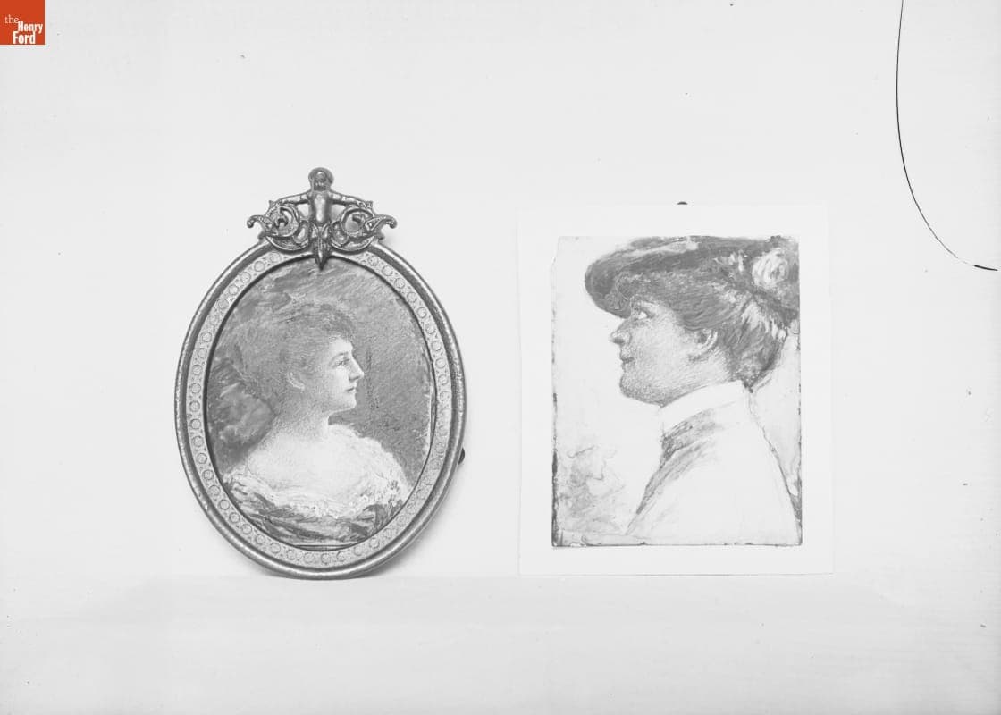 Miniature Painting of Woman, 1890-1915