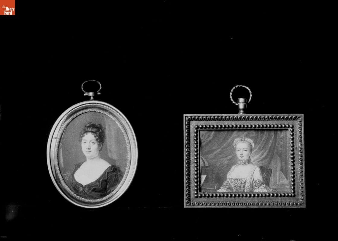 Miniature Painting of Young Woman, 1890-1915