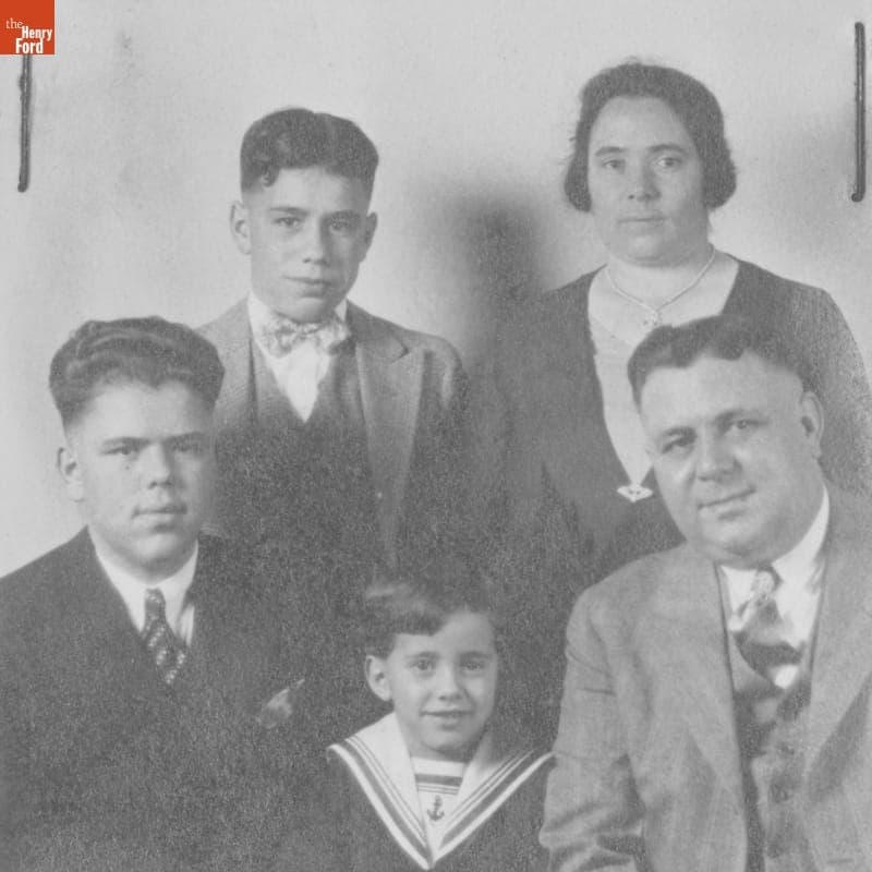 Victor Perini Family Before Moving to Brazil from Iron Mountain, Michigan, 1930