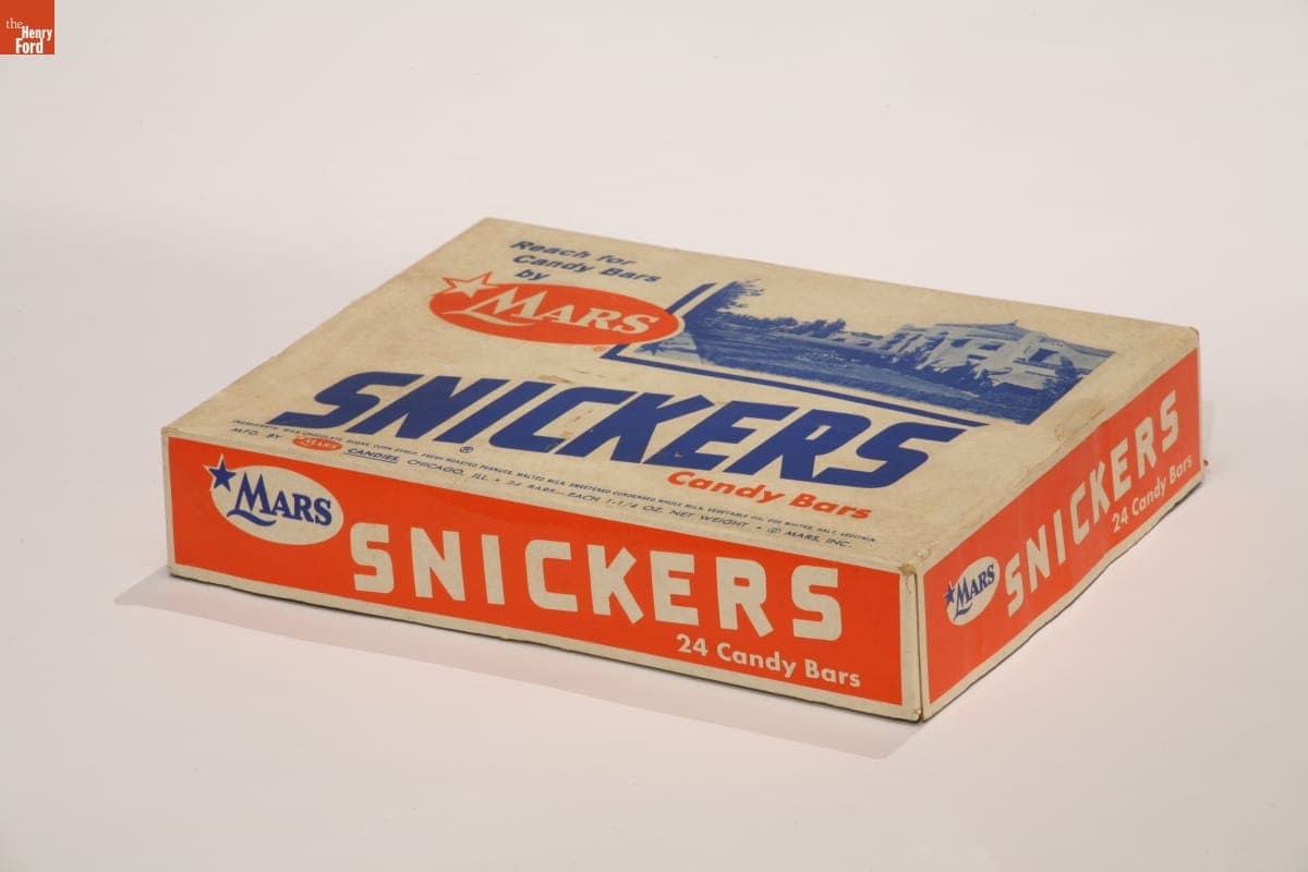 Snickers Bars Candy Box, circa 1940