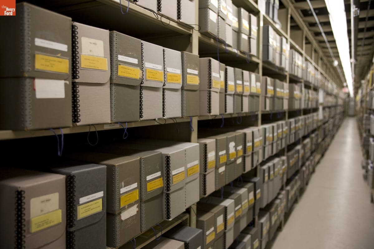 Collections Storage at Benson Ford Research Center, August 2006