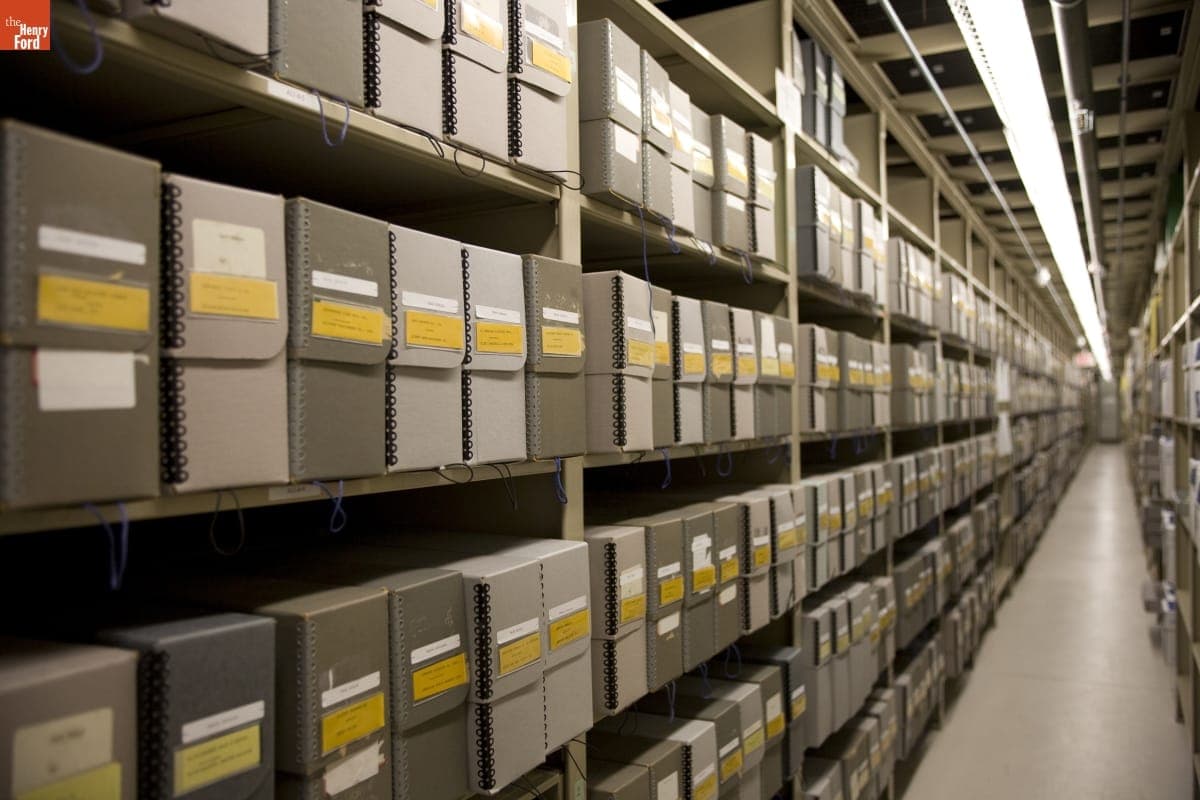 Collections Storage at Benson Ford Research Center, August 2006