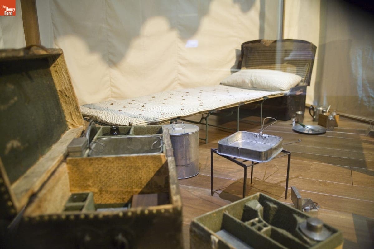 George Washington's Camp Bed and Chest in Henry Ford Museum, June 2007