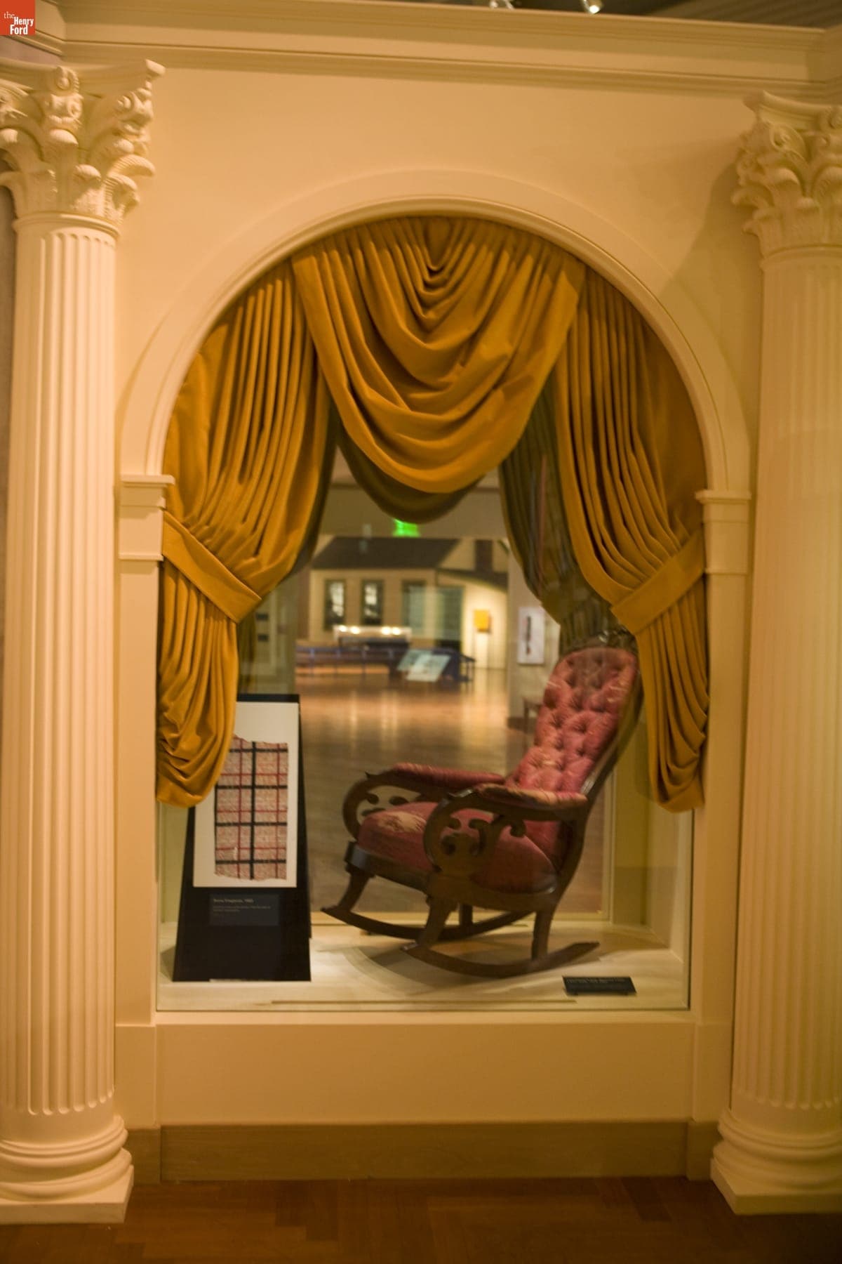 The Chair in Which Abraham Lincoln Was Shot at Ford's Theatre, on Exhibit at Henry Ford Museum, June 2007