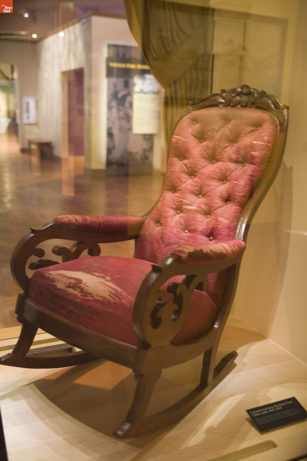 The Chair in Which Abraham Lincoln Was Shot at Ford's Theatre, on Exhibit at Henry Ford Museum, June 2007
