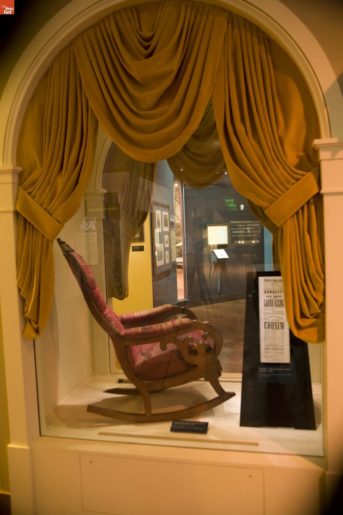 The Chair in Which Abraham Lincoln Was Shot at Ford's Theatre, on Exhibit at Henry Ford Museum, June 2007