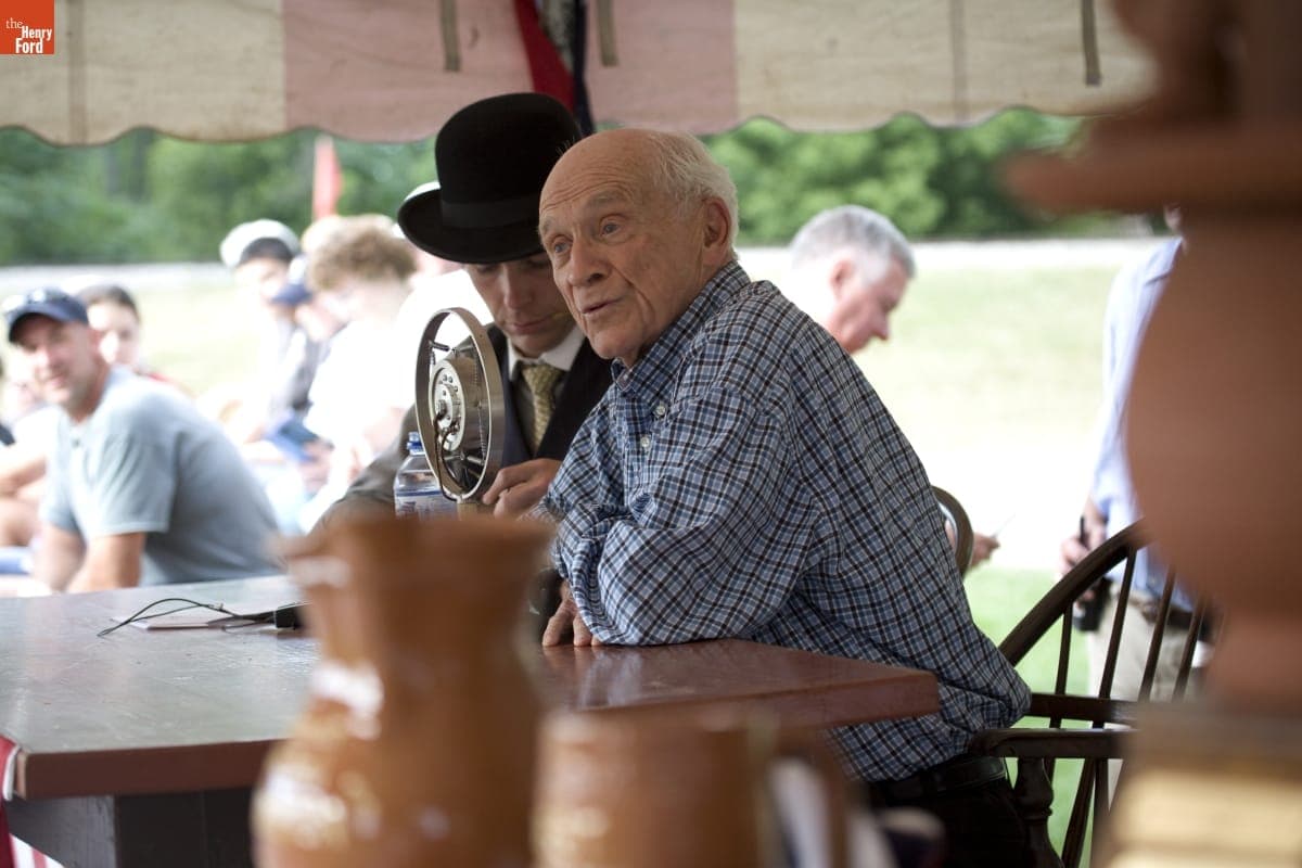 Ernie Harwell at the World Tournament of Historic Baseball in Greenfield Village, August 2007