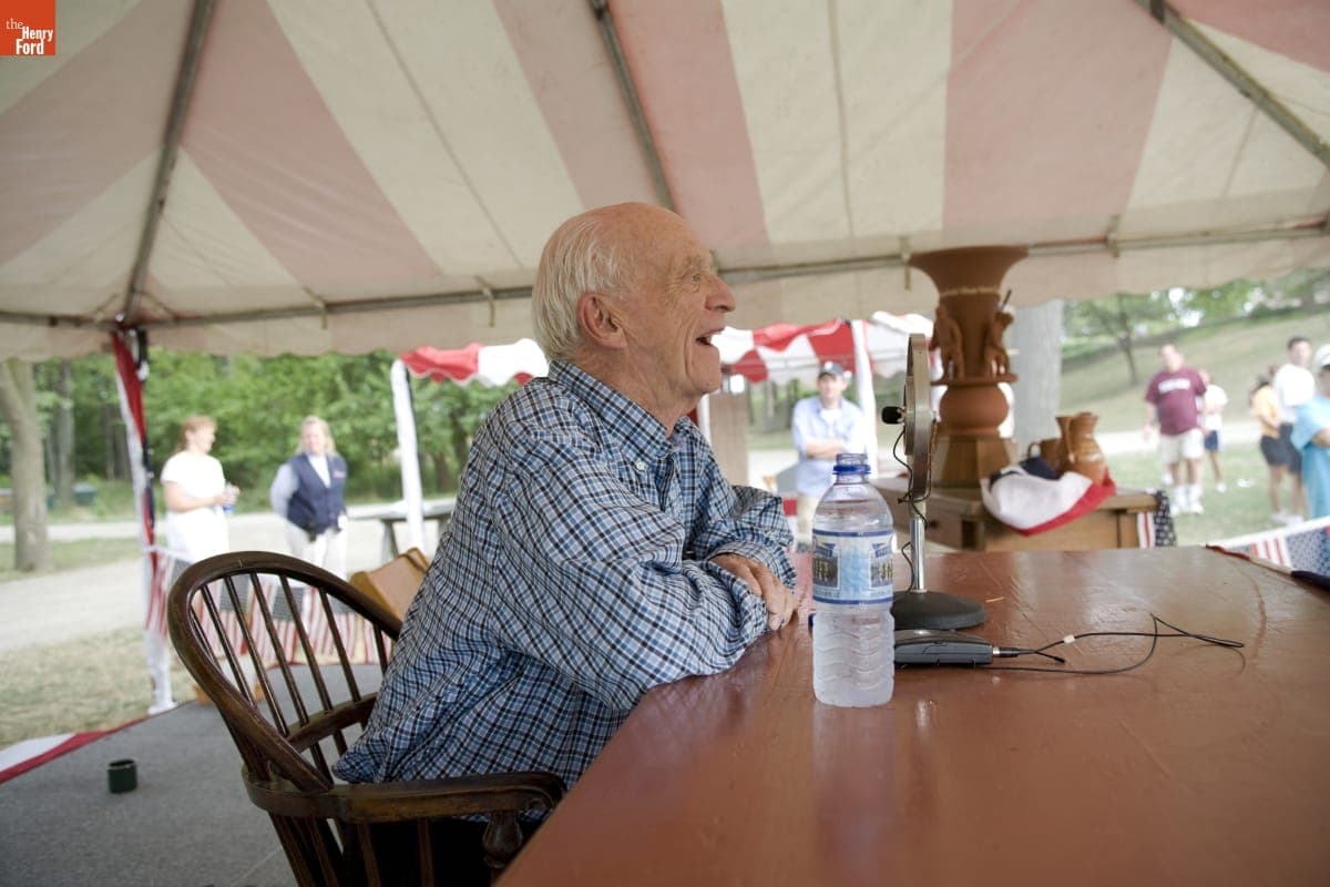 Ernie Harwell at the World Tournament of Historic Baseball in Greenfield Village, August 2007