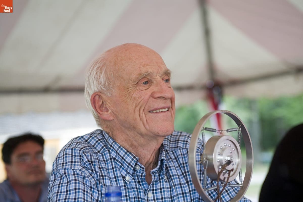 Ernie Harwell at the World Tournament of Historic Baseball in Greenfield Village, August 2007
