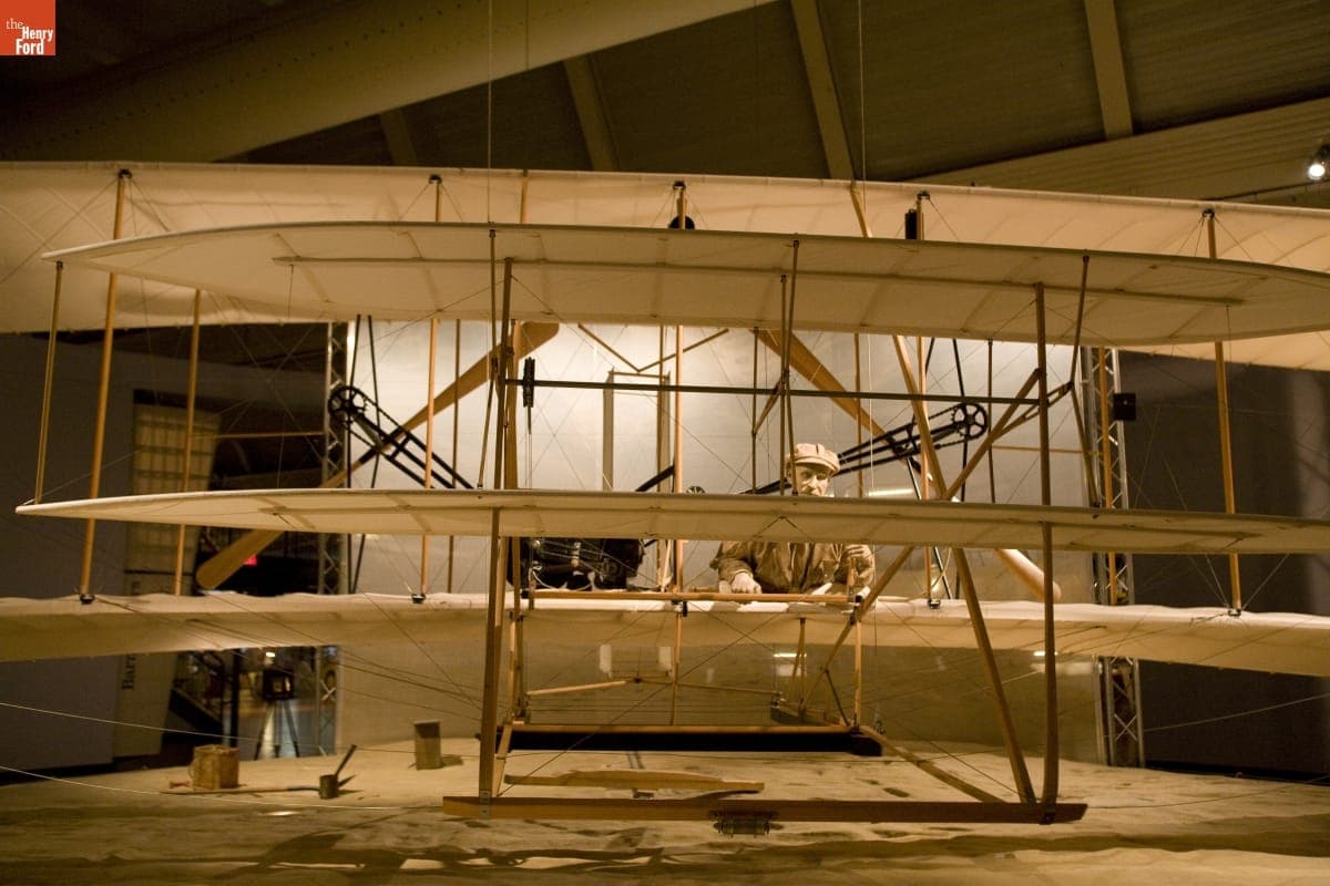 Replica of the 1903 Wright Flyer on Exhibit in Henry Ford Museum, September 2007