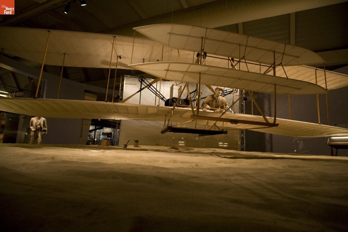 Replica of the 1903 Wright Flyer on Exhibit in Henry Ford Museum, September 2007