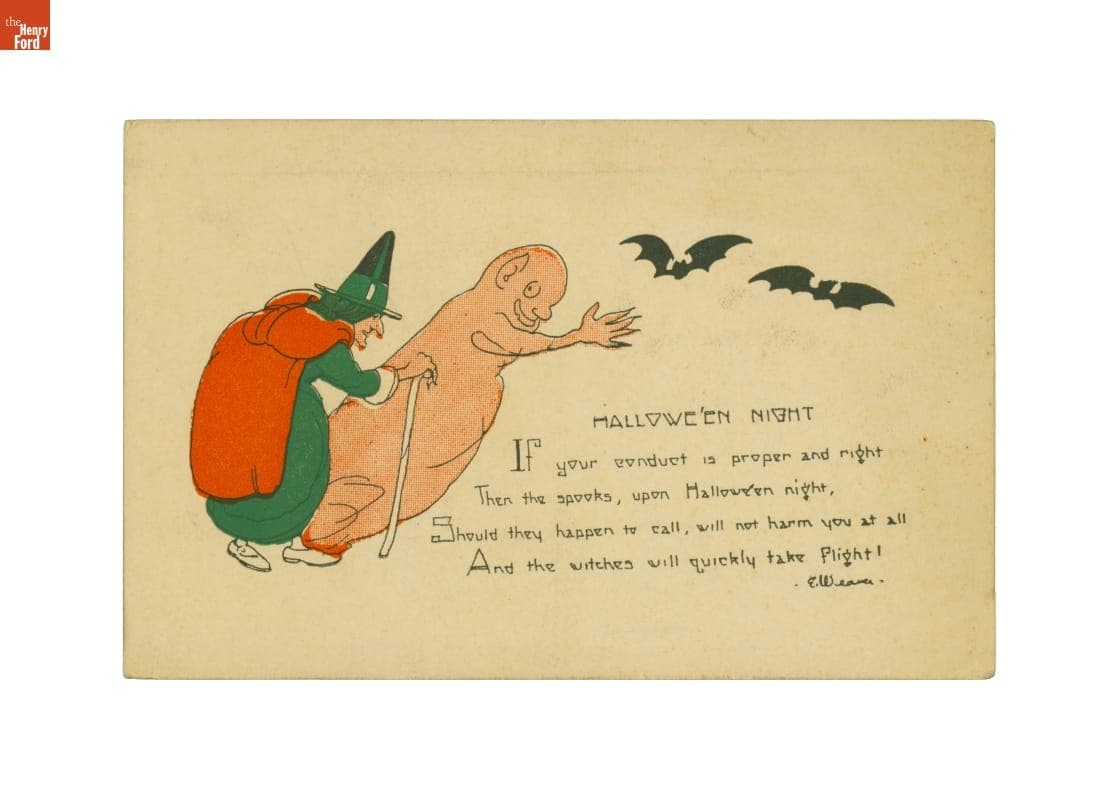 "Hallowe'en Night, If your conduct is proper and right.... ," circa 1930