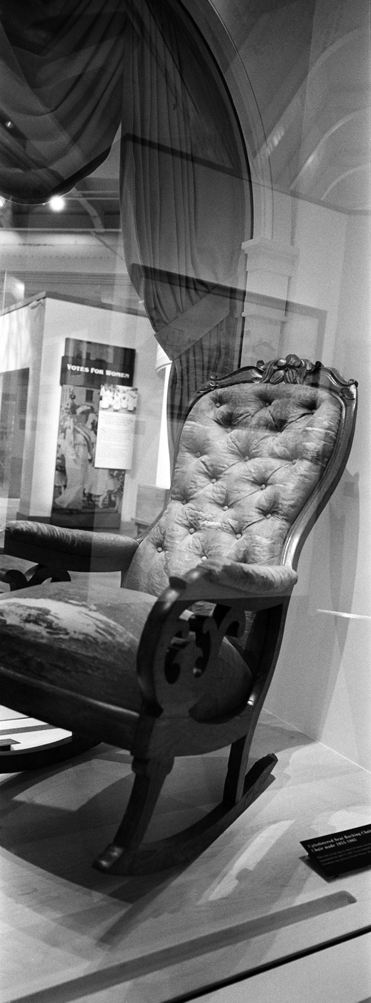 The Chair in Which Abraham Lincoln Was Shot at Ford's Theatre, on Exhibit at Henry Ford Museum, June 2007