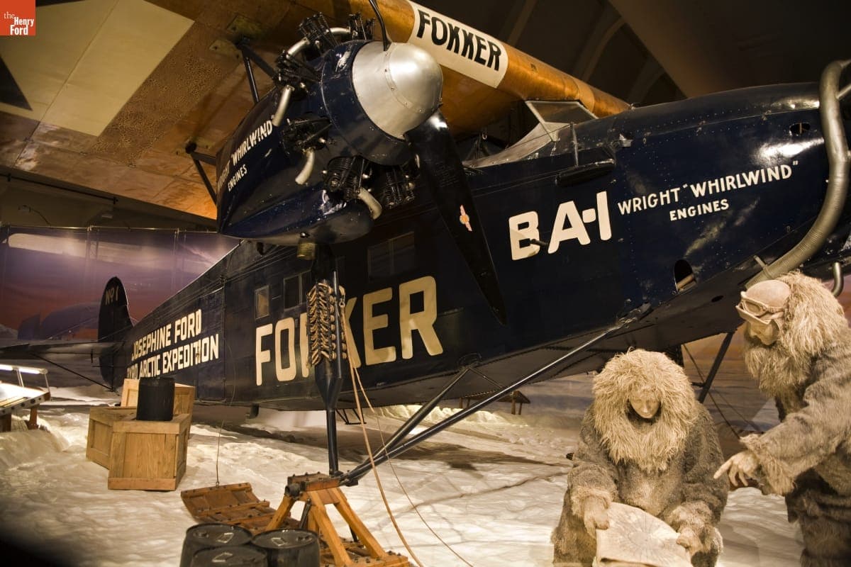 1925 Fokker F. VII Tri-Motor Airplane, "Josephine Ford," on Exhibit in Henry Ford Museum, June 2007