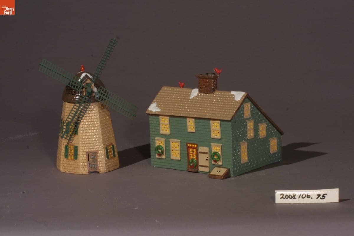 "Home Sweet Home / House & Windmill" Department 56 Collectible, 1988-1991