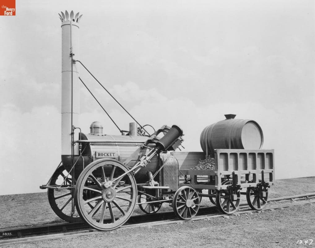 Replica of Stephenson's 1829 "Rocket" Locomotive