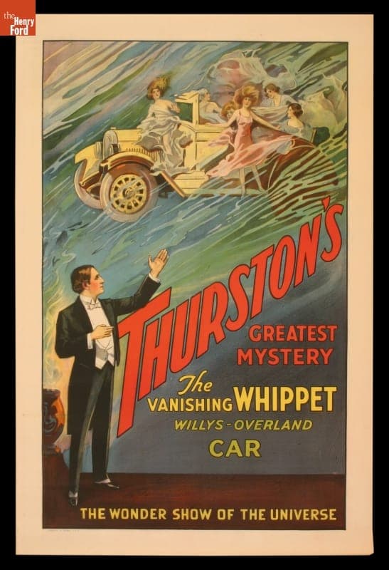Theatrical Poster, "Thurston's Greatest Mystery: The Vanishing Whippet Willys-Overland Car," 1927