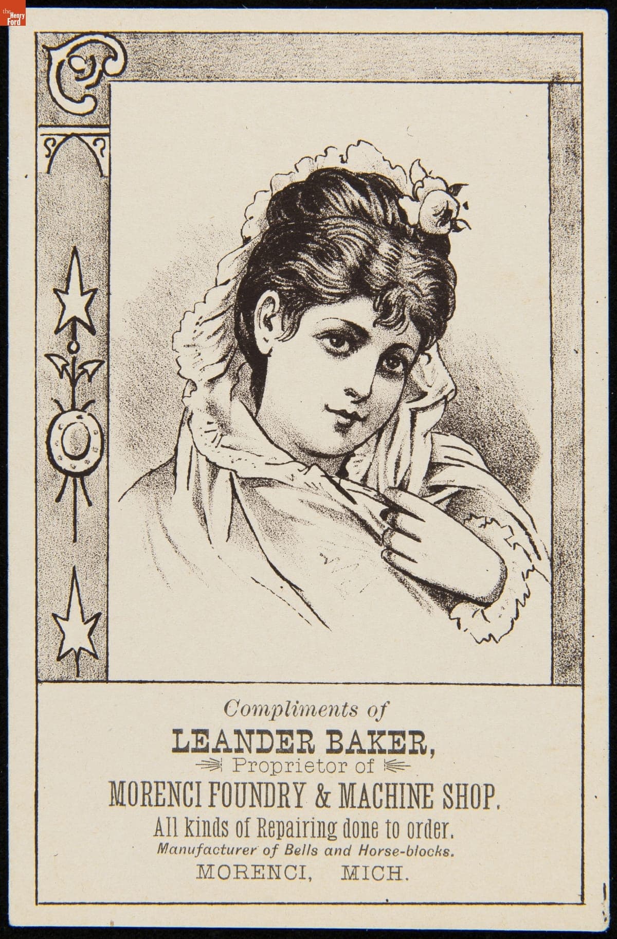 Trade Card for Morenci Foundry & Machine Shop, 1875-1880
