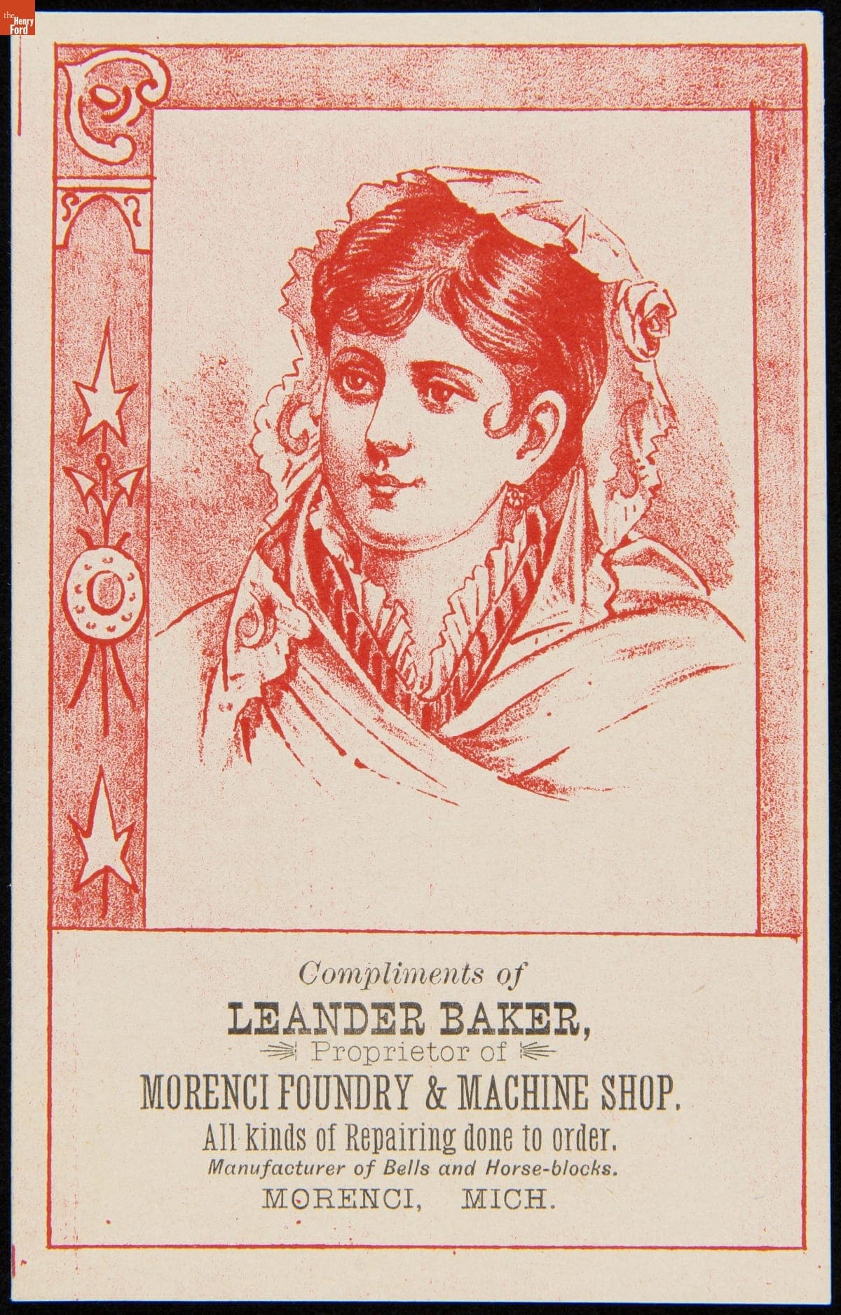 Trade Card for Morenci Foundry & Machine Shop, 1875-1880