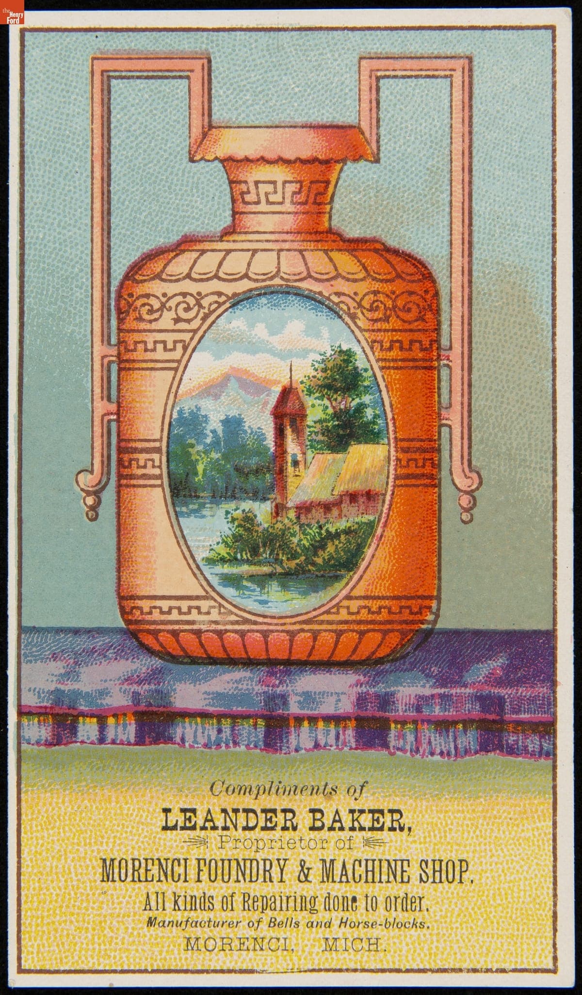 Trade Card for Morenci Foundry & Machine Shop, 1875-1885