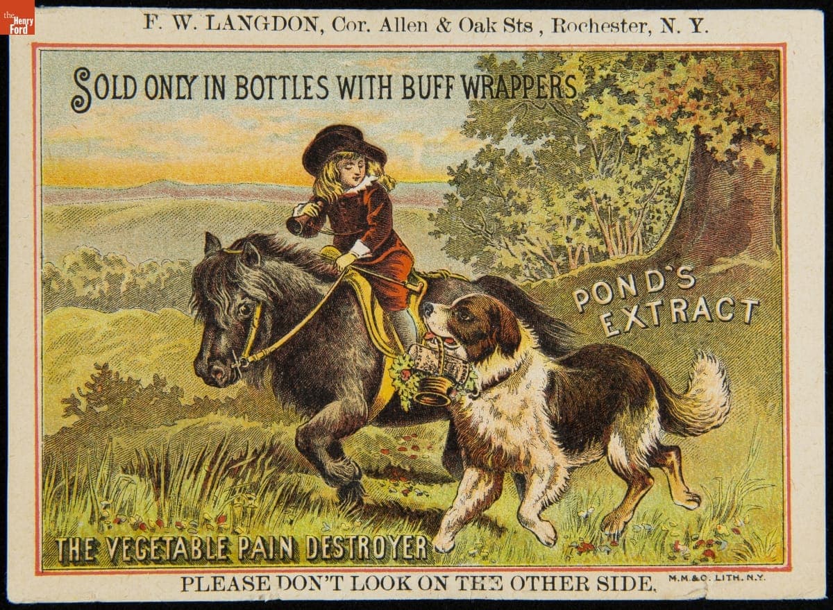 Trade Card for Pond's Extract, Pond's Extract Co., 1886-1910