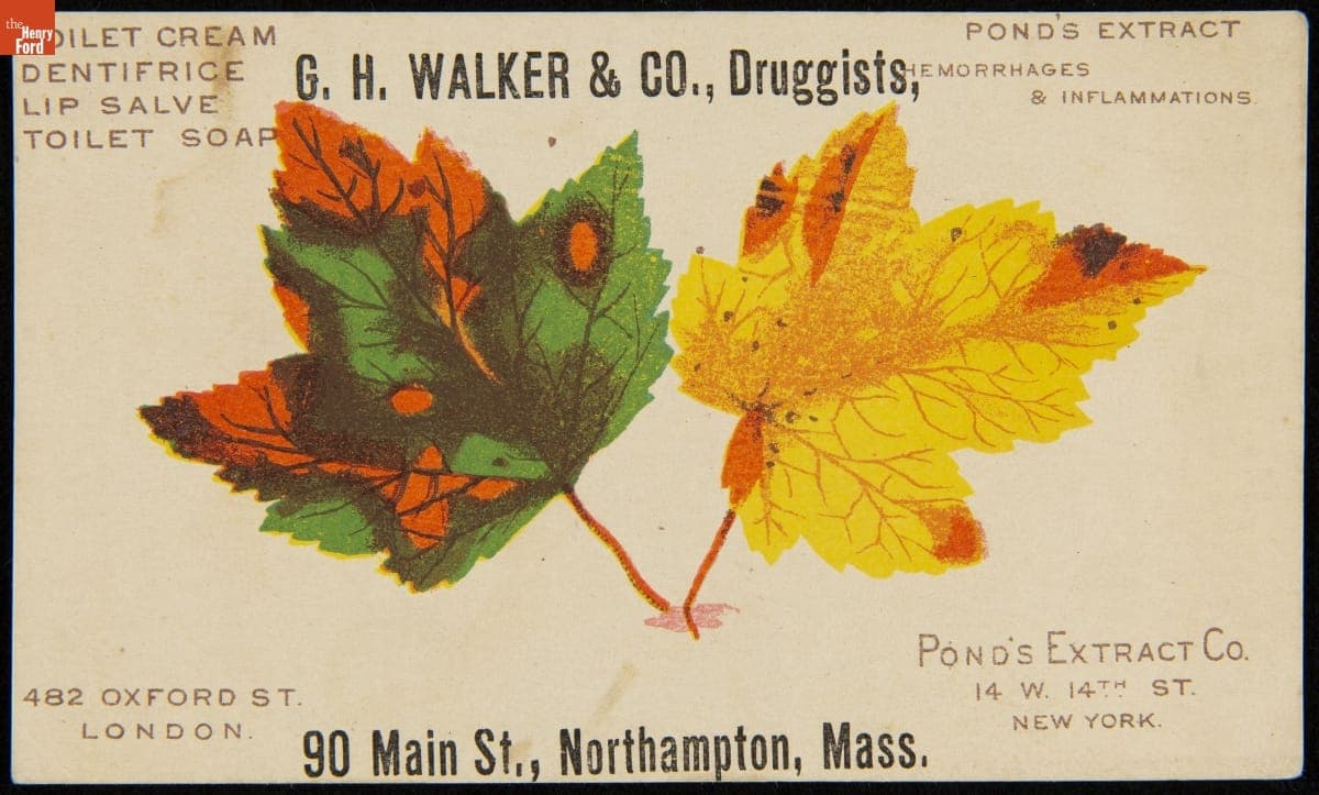 Trade Card for Pond's Extract, Pond's Extract Co., 1886-1910
