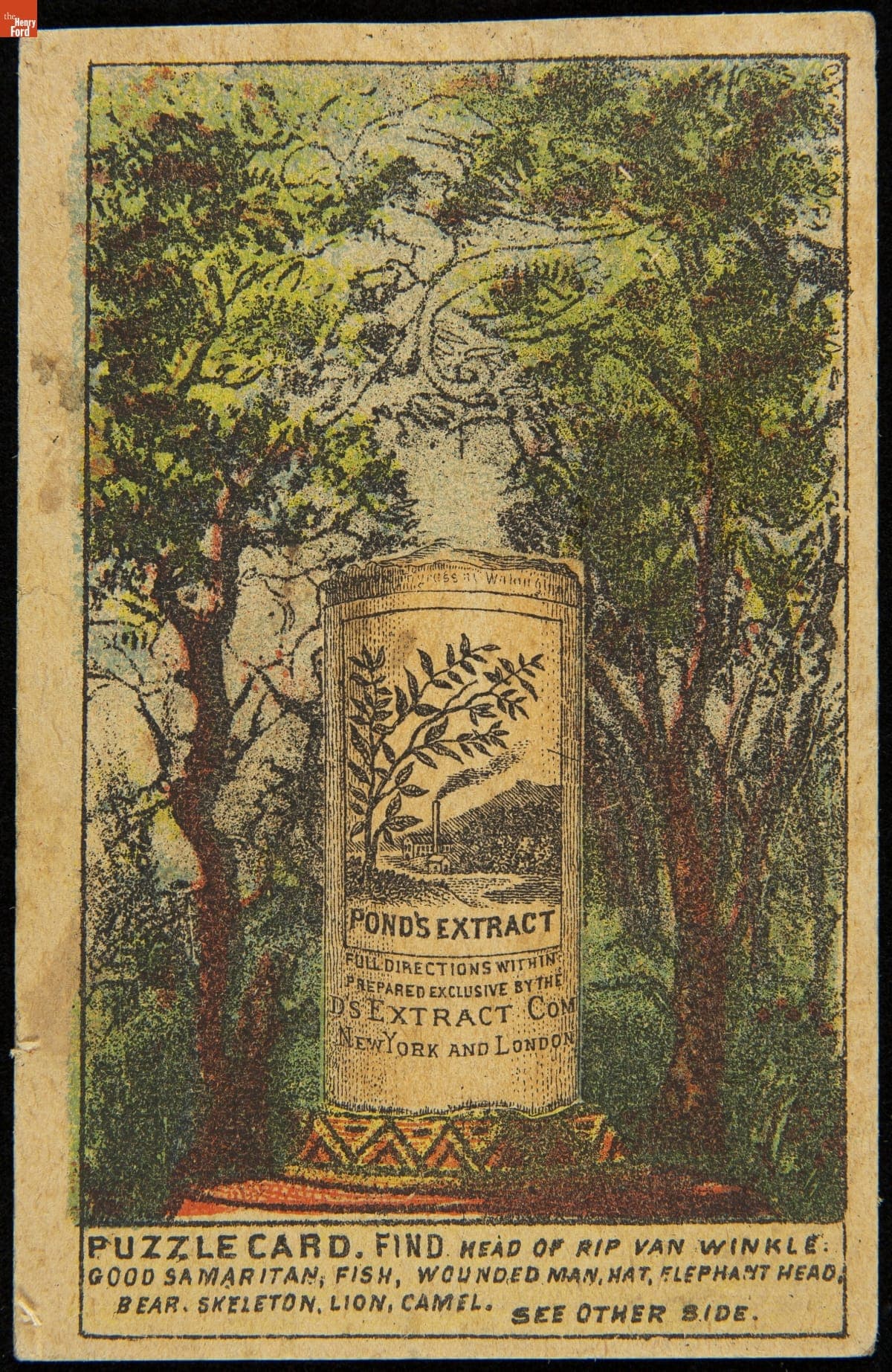 Trade Card for Pond's Extract, Pond's Extract Co., 1886-1910