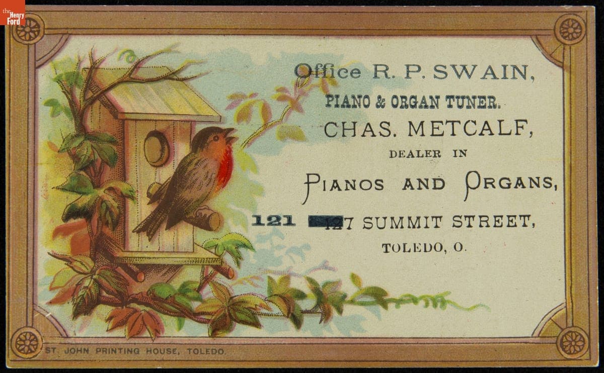 Trade Card for Sohmer Pianos, Sohmer Piano Co., 1882-1900