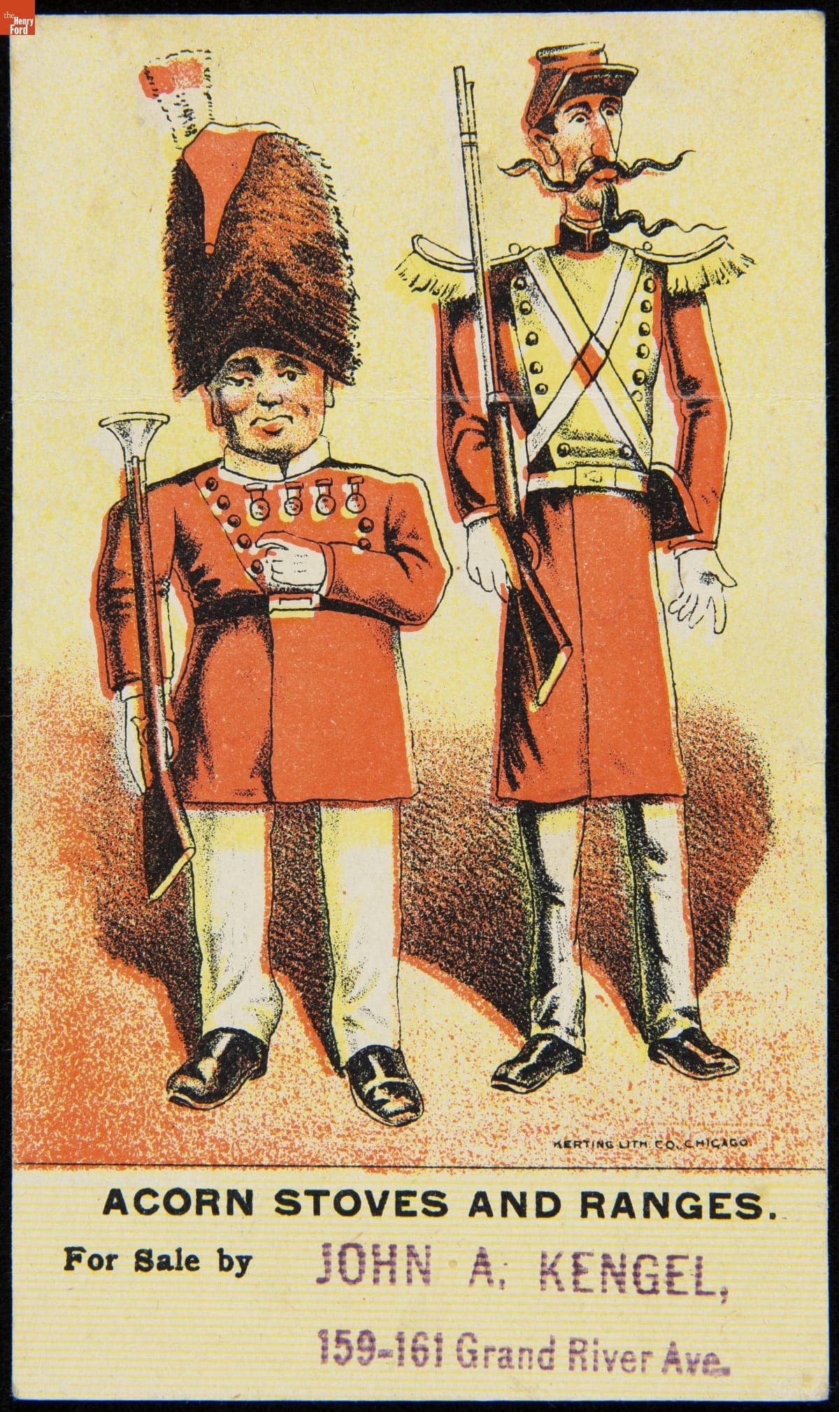 Trade Card for Live Acorn Stoves and Ranges, Rathbone, Sard & Co., 1875-1885