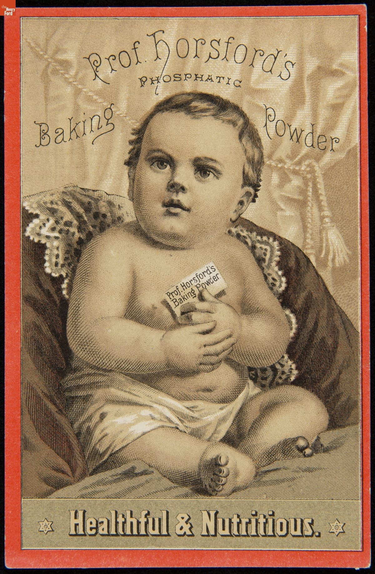 Trade Card for Prof. Horsford's Phosphatic Baking Powder, Rumford Chemical Works, 1869-1895