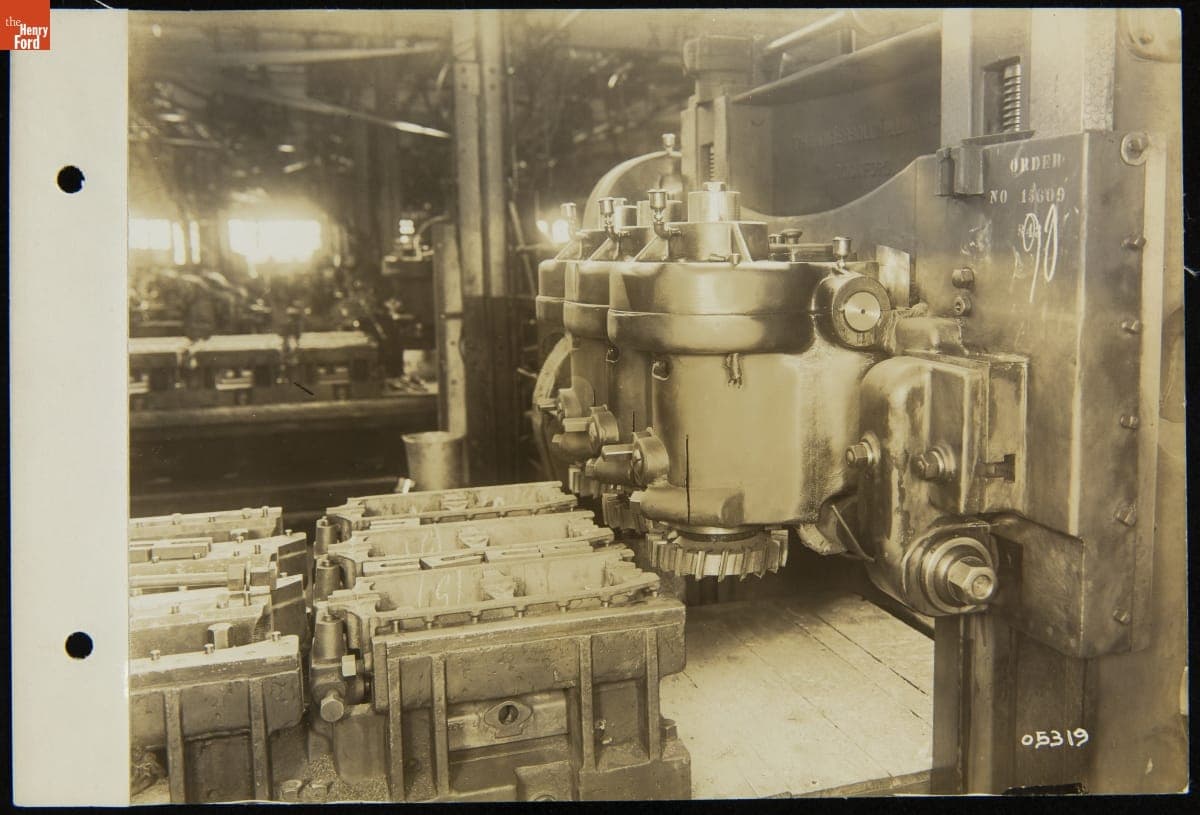 Milling Machines in the Ford Highland Park Plant Machine Shop, circa 1912