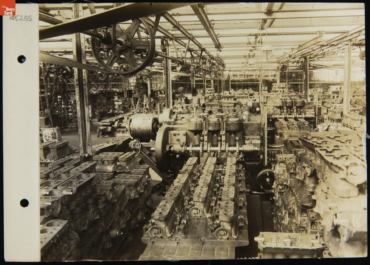 Milling Machine at the Ford Highland Park Plant, circa 1912